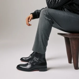 Stivale Chambelimonk – Stivali – Pelle di vitello – Nero – Uomo