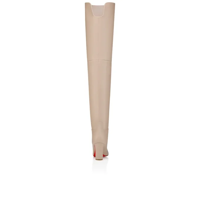 Stivali alti Loo – 85 mm – Pelle di vitello – Perla – Donna Stivali alti Loo – 85 mm – Pelle di vitello – Perla – Donna