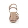 Superaclou – Sandali con cinturini da 85 mm – Pelle nappa perlata – Leche – Donna Superaclou – Sandali con cinturini da 85 mm – Pelle nappa perlata – Leche – Donna