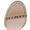 Superaclou – Sandali con cinturini da 85 mm – Pelle nappa perlata – Leche – Donna Superaclou – Sandali con cinturini da 85 mm – Pelle nappa perlata – Leche – Donna