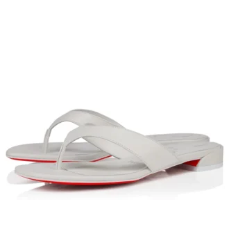 Sweet Janetonga – Infradito – Pelle di agnello nappa – Bianco – Donna
