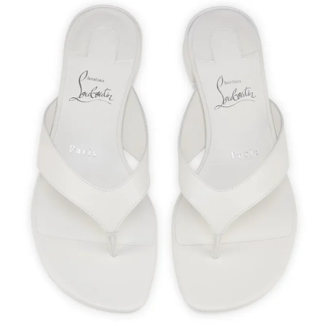 Sweet Janetonga – Infradito – Pelle di agnello nappa – Bianco – Donna Sweet Janetonga – Infradito – Pelle di agnello nappa – Bianco – Donna