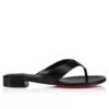 Sweet Janetonga – Infradito – Pelle di agnello nappa – Nero – Donna