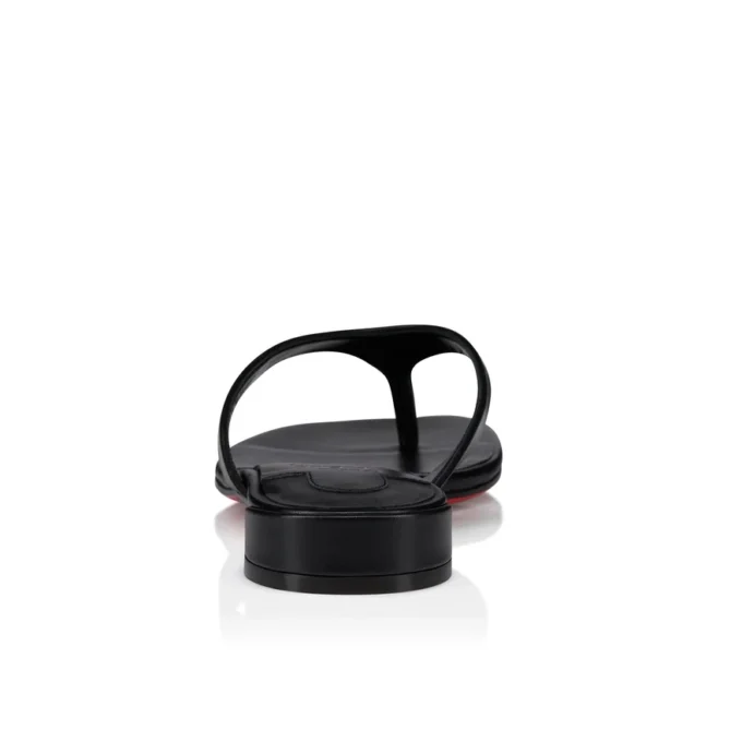 Sweet Janetonga – Infradito – Pelle di agnello nappa – Nero – Donna