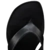 Sweet Janetonga – Infradito – Pelle di agnello nappa – Nero – Donna