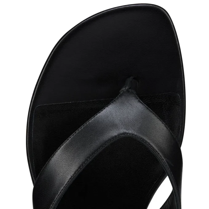Sweet Janetonga – Infradito – Pelle di agnello nappa – Nero – Donna