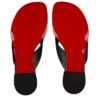 Sweet Janetonga – Infradito – Pelle di agnello nappa – Nero – Donna
