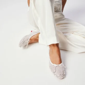 Sweetie Jane Sparkling – Ballerine – Rete e strass – Bianco – Donna