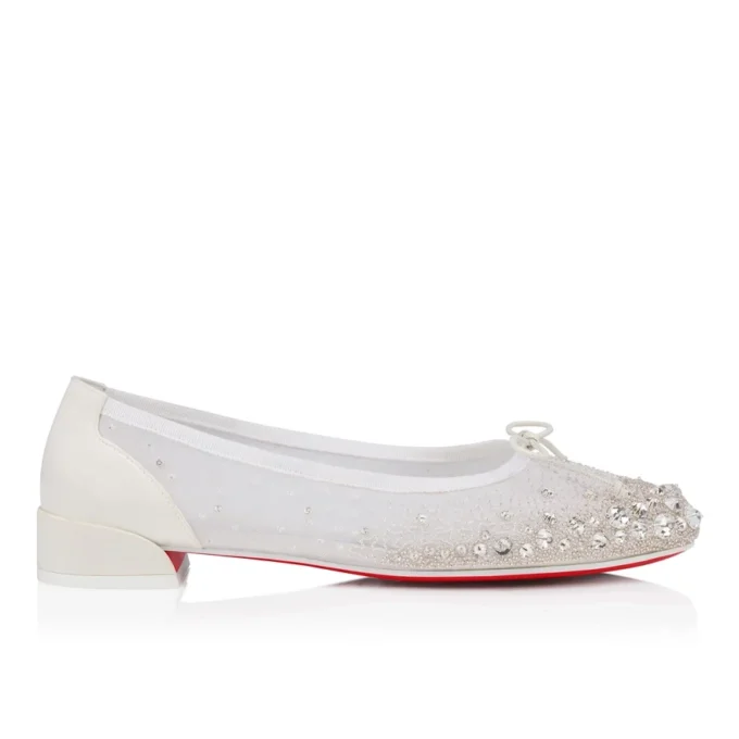 Sweetie Jane Sparkling – Ballerine – Rete e strass – Bianco – Donna