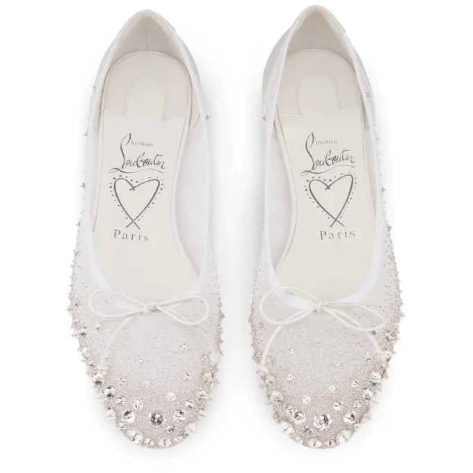 Sweetie Jane Sparkling – Ballerine – Rete e strass – Bianco – Donna