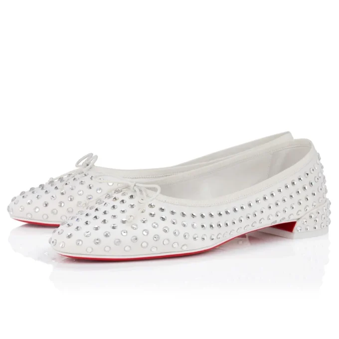 Sweetie Jane Strass Boum – Ballerine – Raso crepe – Versione avorio – Donna