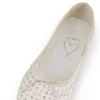 Sweetie Jane Strass Boum – Ballerine – Raso crepe – Versione avorio – Donna