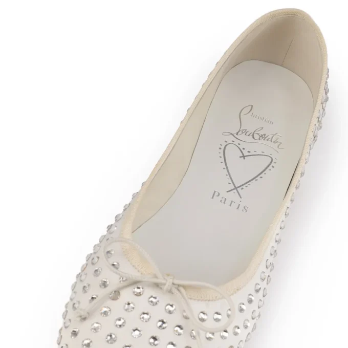 Sweetie Jane Strass Boum – Ballerine – Raso crepe – Versione avorio – Donna
