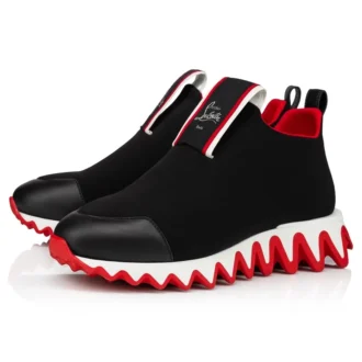Tiketa Run – Sneakers – Pelle di vitello e neoprene – Nero – Donna