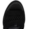 Toledissima – Espadrillas da 130 mm – Mesh e pelle di vitello cerata – Nero – Donna Toledissima – Espadrillas da 130 mm – Mesh e pelle di vitello cerata – Nero – Donna