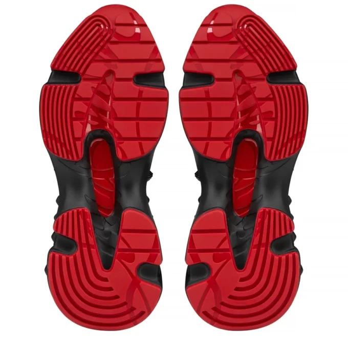 Trailnrun – Sneakers da corsa – Pelle scamosciata, pelle di vitello e tessuto – Nero – Donna