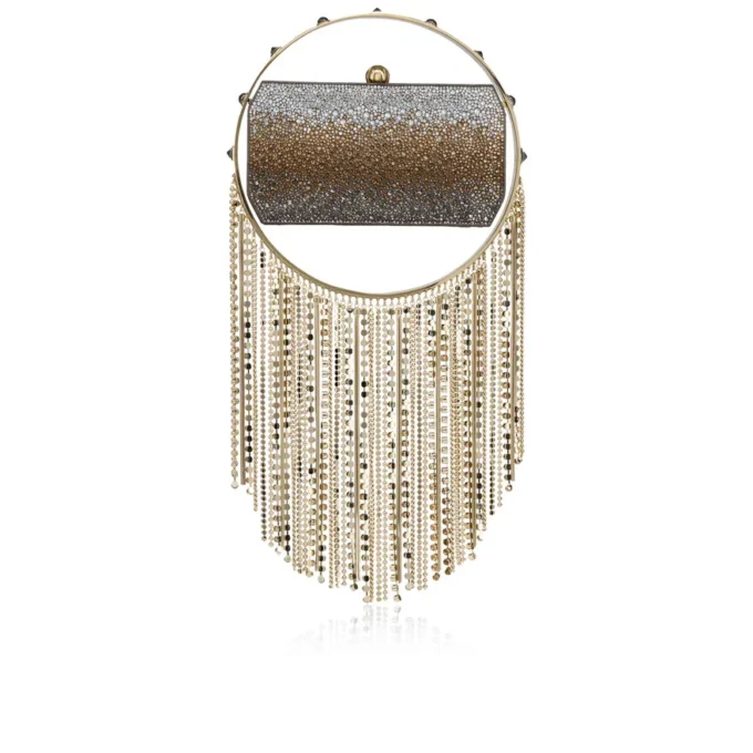 Trapeze – Pochette – Camoscio e strass – Multicolore Trapeze – Pochette – Camoscio e strass – Multicolore