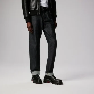 Trott Dune – Derby – Pelle di vitello cerata – Nero – Uomo