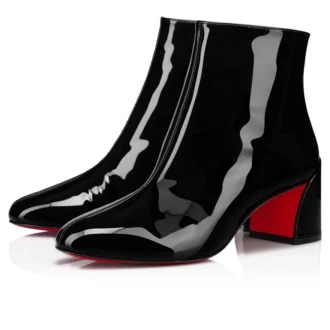 Turela – Stivali da 55 mm – Pelle di vitello verniciata – Nero – Donna