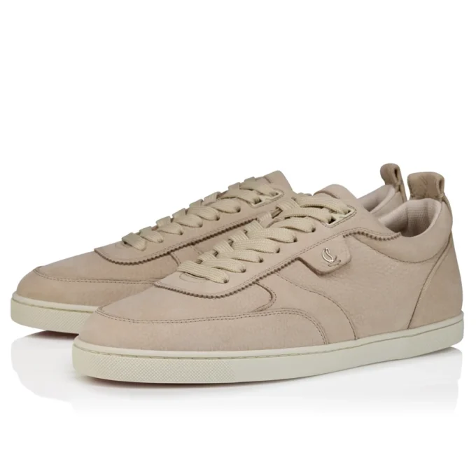 Tutti Rui – Sneakers – Pelle di vitello martellata – Beige – Uomo