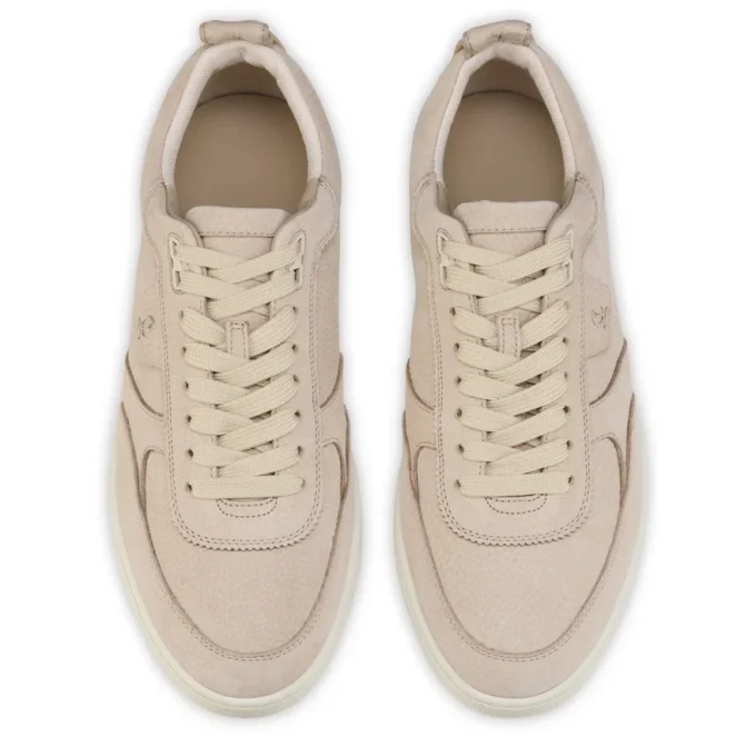 Tutti Rui – Sneakers – Pelle di vitello martellata – Beige – Uomo