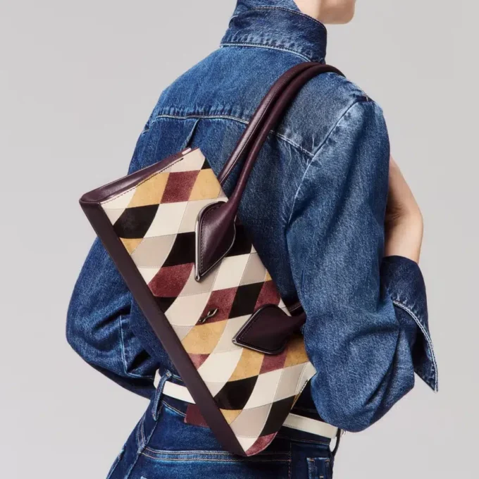 Venus – Borsa a tracolla – Pelle di vitello a rombi – Multicolore Venus – Borsa a tracolla – Pelle di vitello a rombi – Multicolore