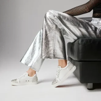 Vieira 2 – Sneakers – Pelle di vitello e pelle di vitello laminata – Bianco – Donna
