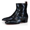 Ziggissimo Forever – Stivali – Pelle di serpente d’acqua patchwork – Nero – Uomo Ziggissimo Forever – Stivali – Pelle di serpente d’acqua patchwork – Nero – Uomo