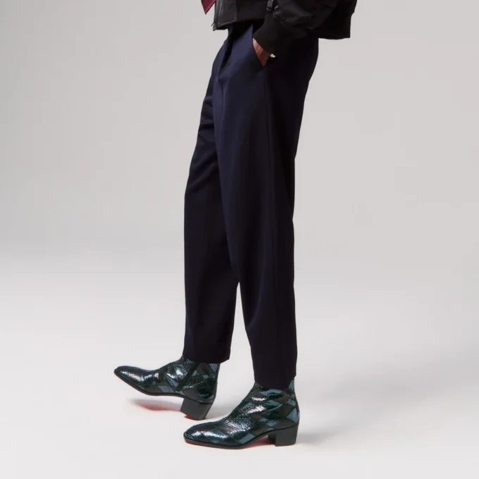 Ziggissimo Forever – Stivali – Pelle di serpente d’acqua patchwork – Nero – Uomo Ziggissimo Forever – Stivali – Pelle di serpente d’acqua patchwork – Nero – Uomo