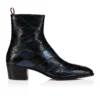 Ziggissimo Forever – Stivali – Pelle di serpente d’acqua patchwork – Nero – Uomo Ziggissimo Forever – Stivali – Pelle di serpente d’acqua patchwork – Nero – Uomo